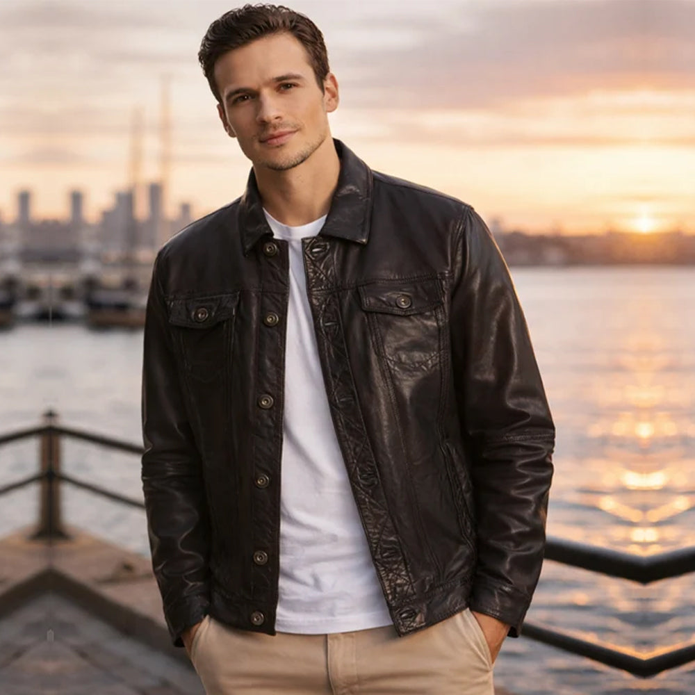 Midnight Voyager Leather Jacket