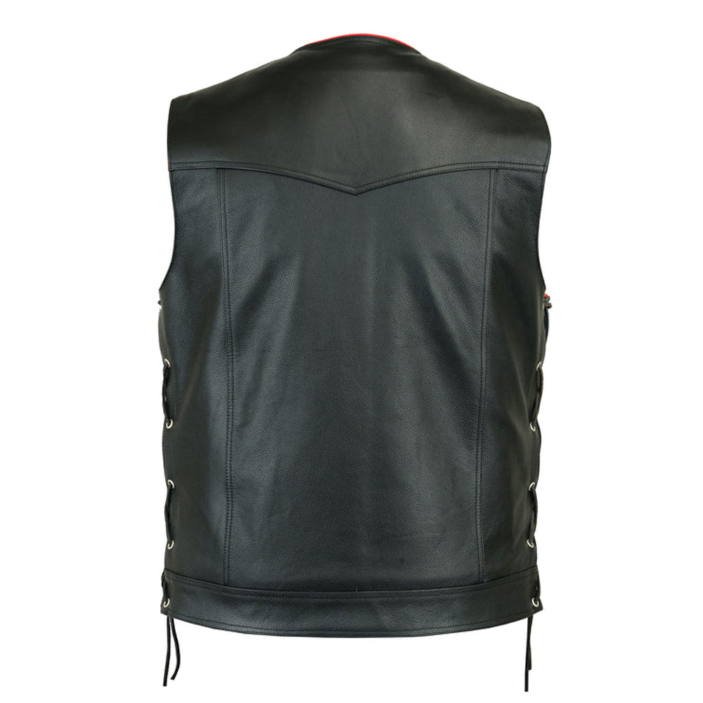 Gilet de motard Ranger en cuir véritable