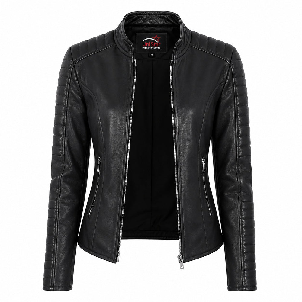 Women Fashion Leather Jacket