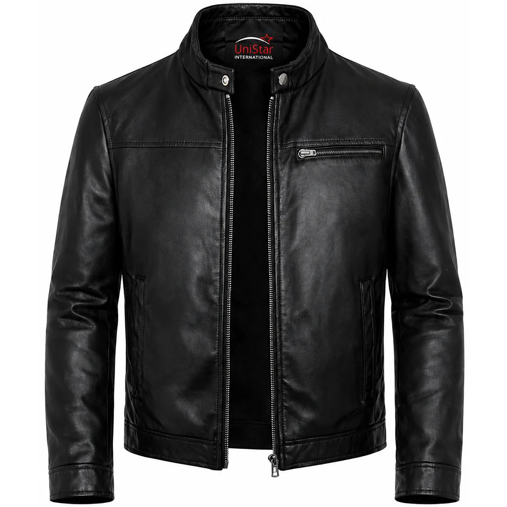 Blouson en Cuir Homme