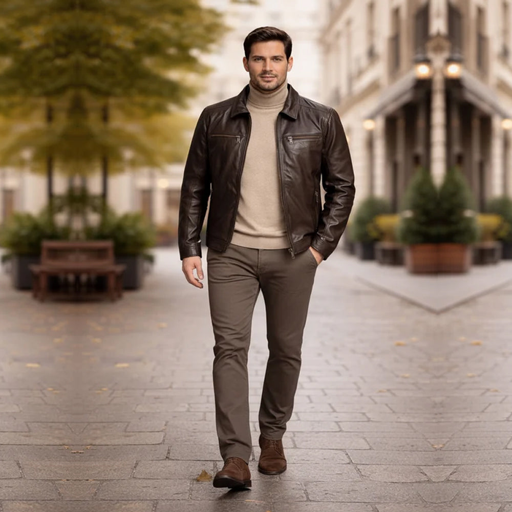 Royal Crest Real Sheep Leather Jacket