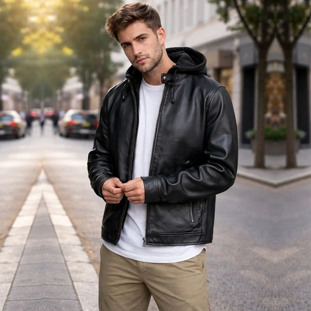 Men's Mono Street Real Leather Jacket
