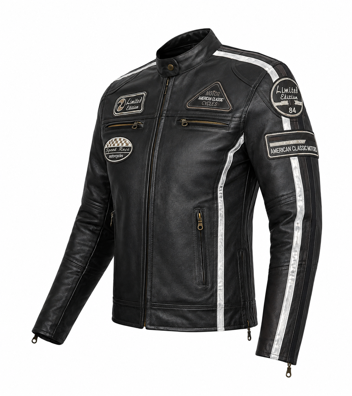 Women American classic Biker style Real leather jacket