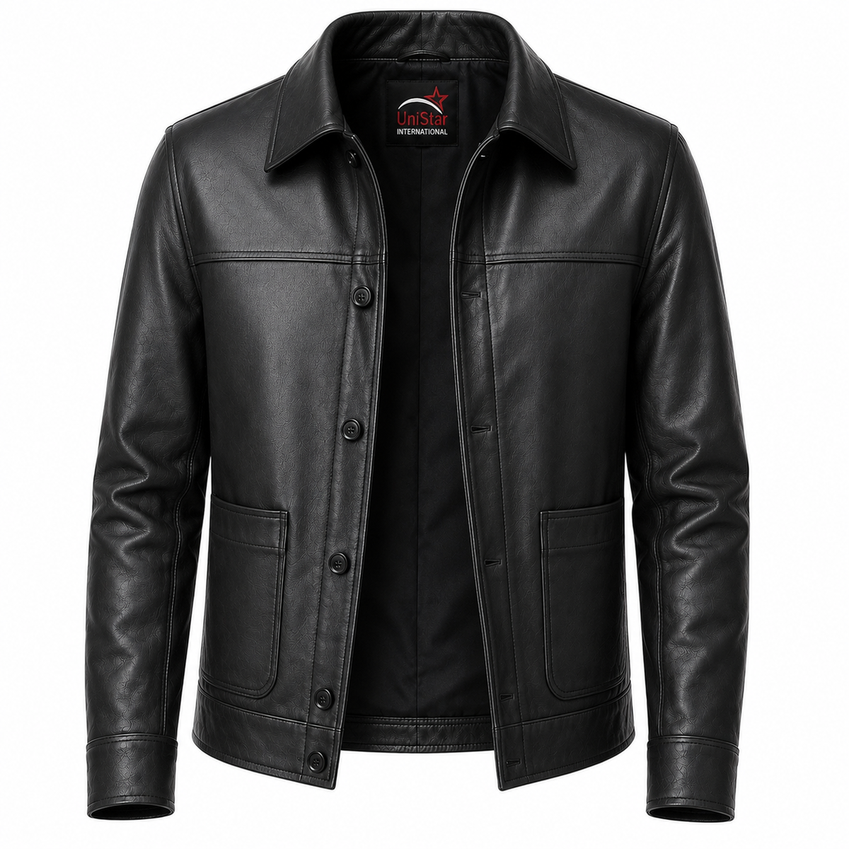 Blackstone Premium Sheepskin Leather Shirt Jacket