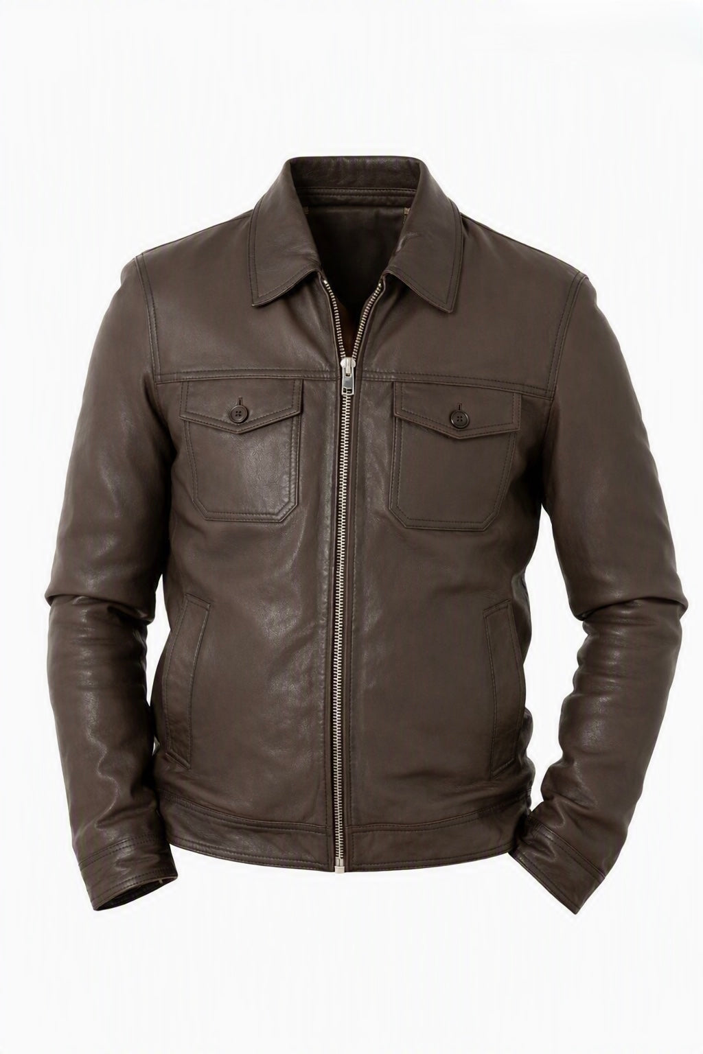 Heritage Brown Real Leather Jacket
