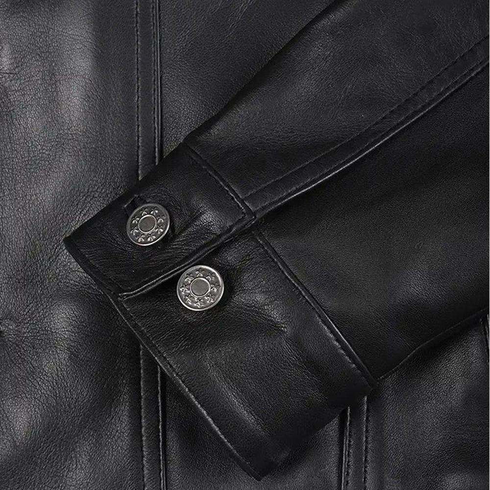 BLOUSON EN CUIR VÉRITABLE HOMME PEAU DE MOUTON