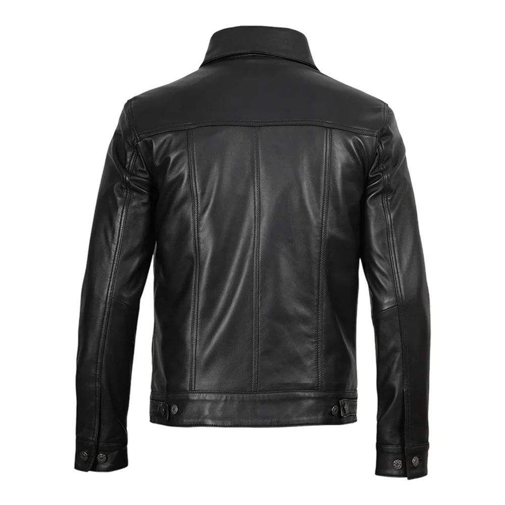 MEN'S SHEEP SKIN REAL LEATHER JACKET
