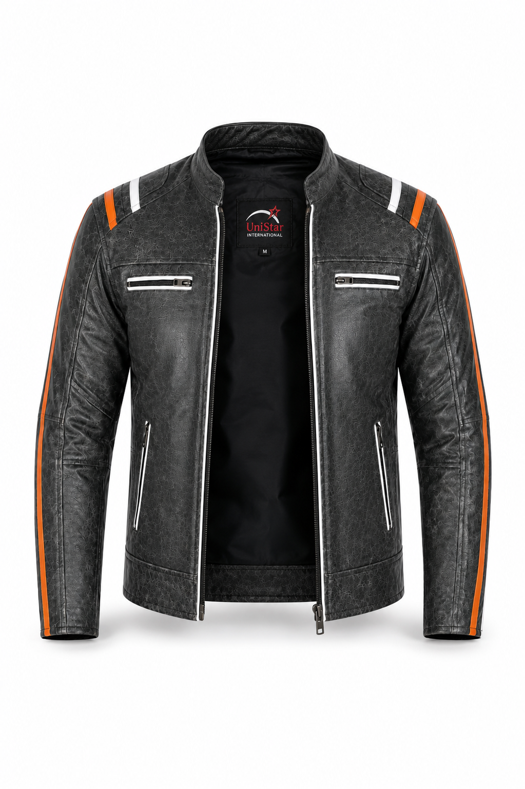 Vintage biker style  Leather Jacket (Promotional Price)