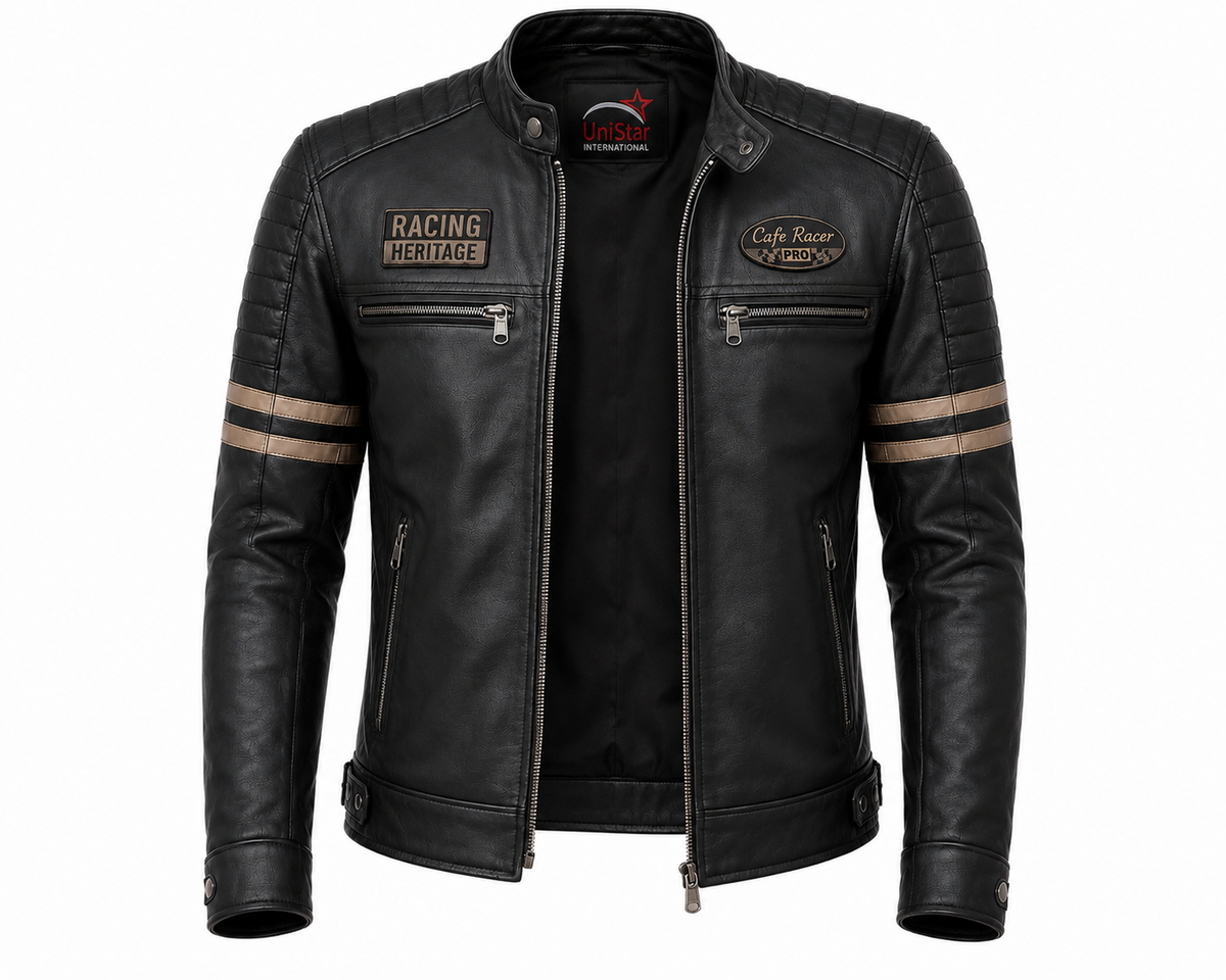 Racing Heritage Real Sheepskin Leather Jacket