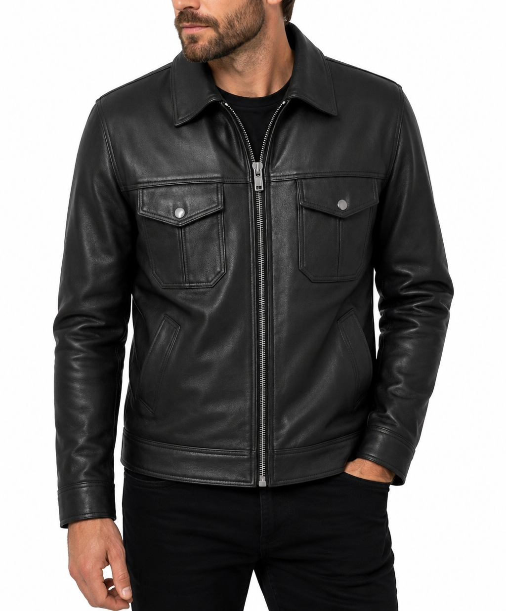 Urban Heritage Real Leather Jacket