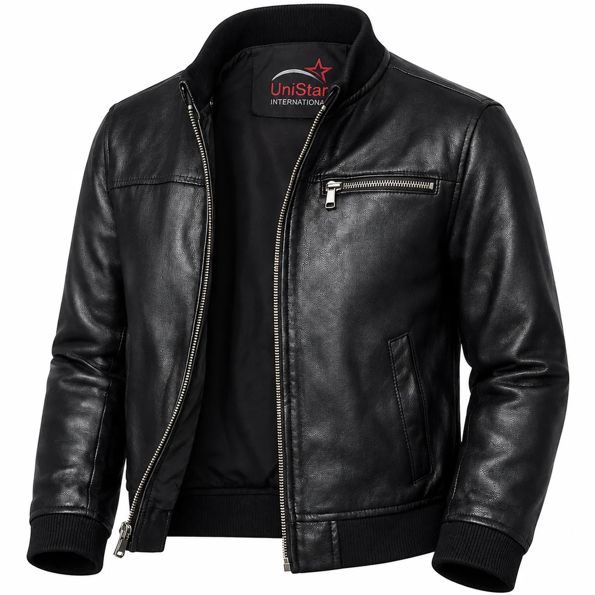 Blouson en cuir véritable pour homme Giorgio