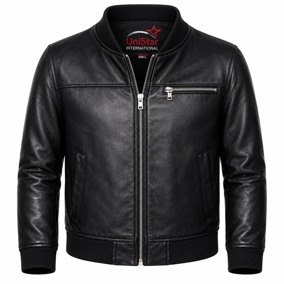 Blouson en cuir véritable pour homme Giorgio