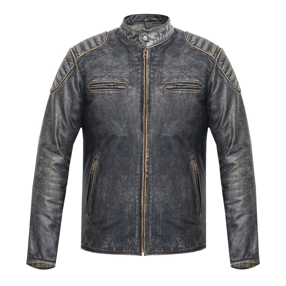BIKER STYLE TOURING LEATHER JACKET (Promotional Price)