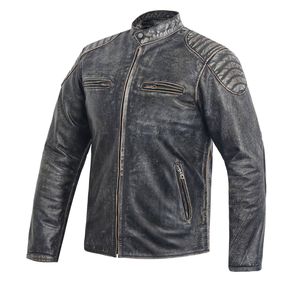 BIKER STYLE TOURING LEATHER JACKET (Promotional Price)
