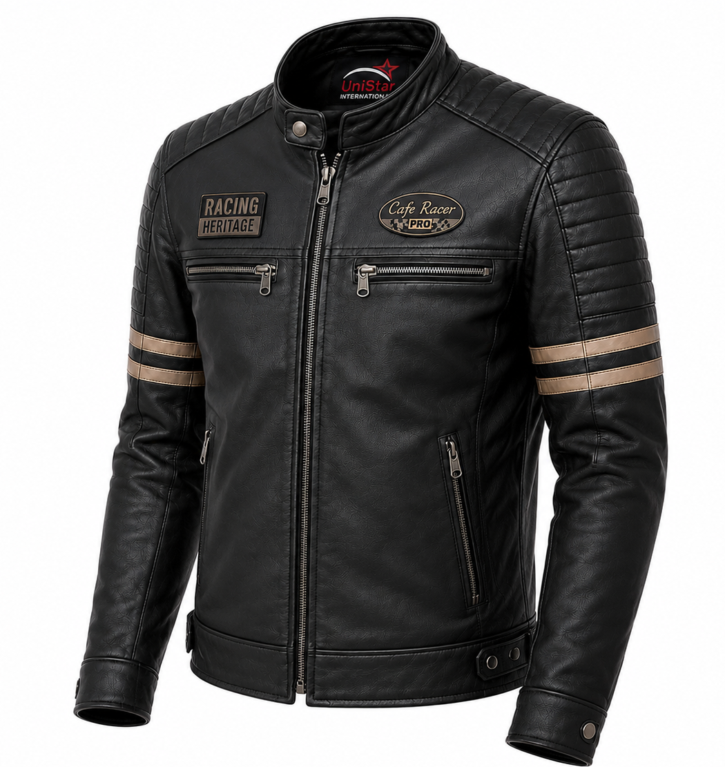 Racing Heritage Real Sheepskin Leather Jacket