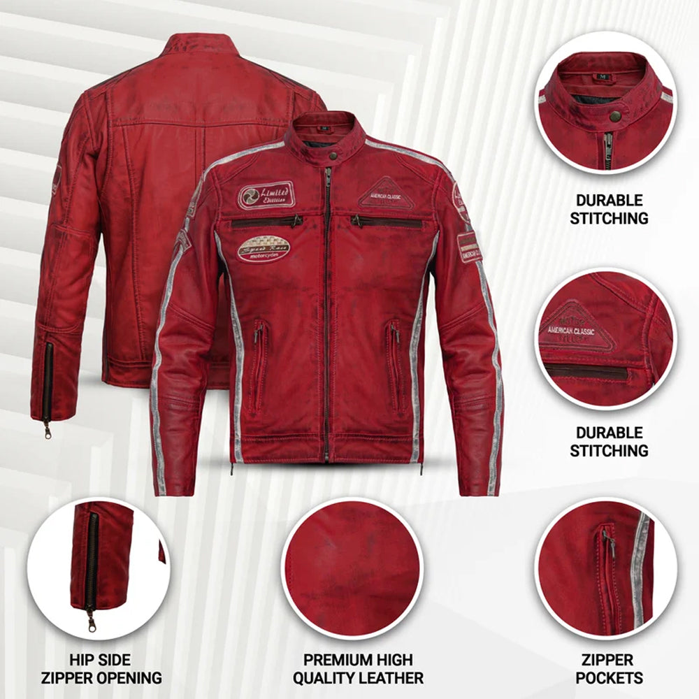 BLOUSON MOTARD FEMME CLASSIQUE AMÉRICAIN EN CUIR