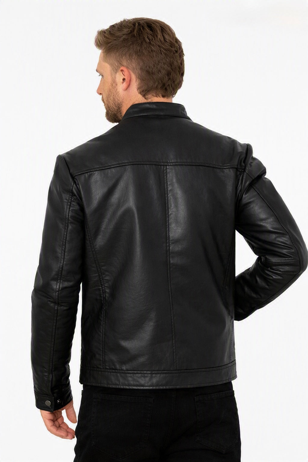 Blouson en Cuir Homme