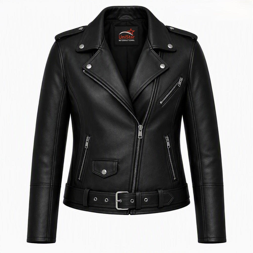 Unistar Classic Soft Real Leather Moto Jacket