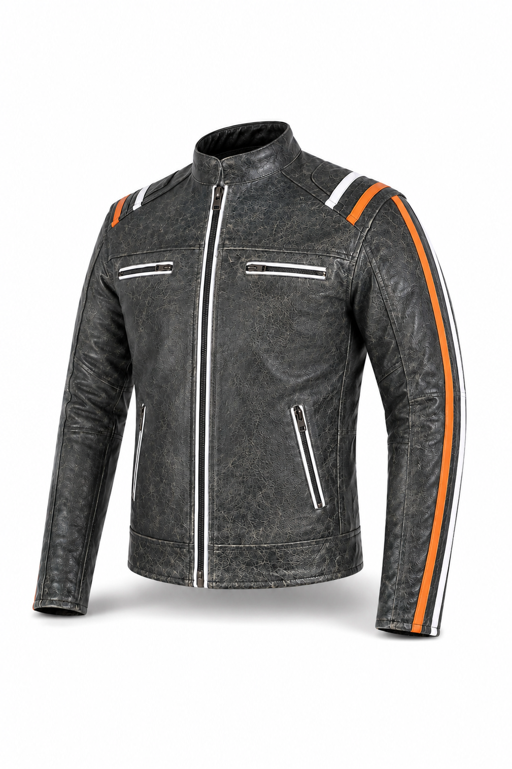 Vintage biker style  Leather Jacket (Promotional Price)