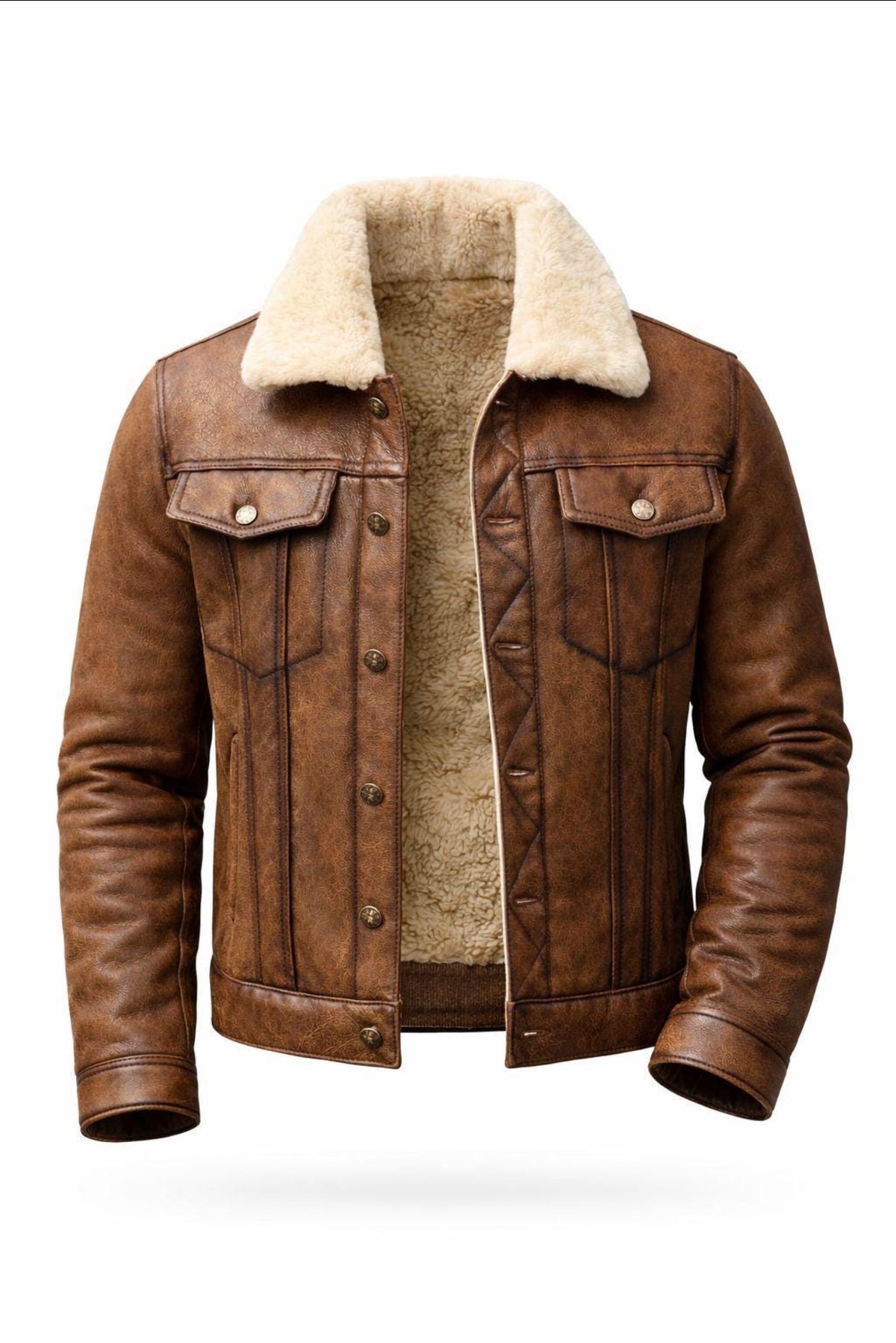 Men's Aviator Brown RAF B3 Flying Leather Jacket