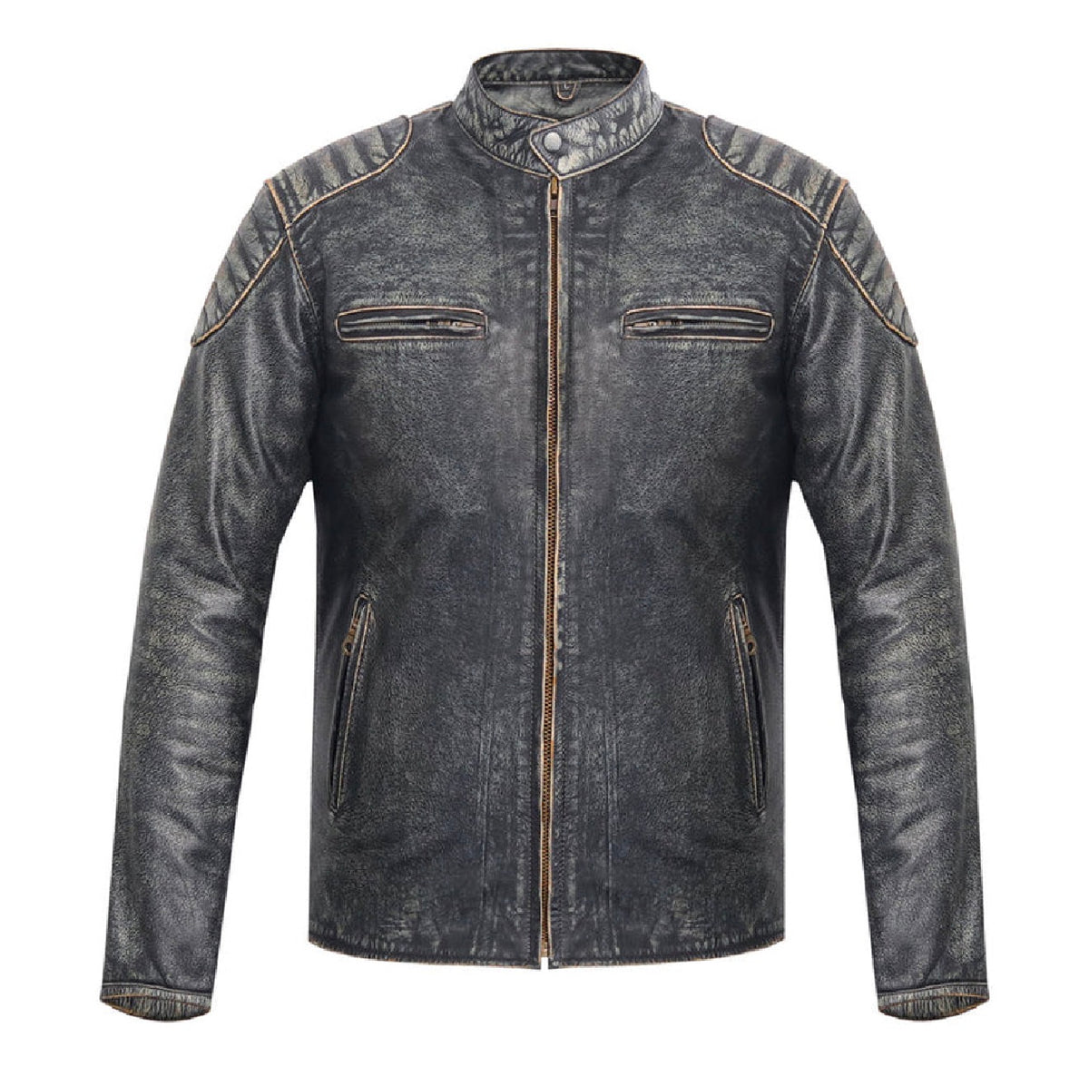 BIKER STYLE TOURING LEATHER JACKET (Promotional Price)