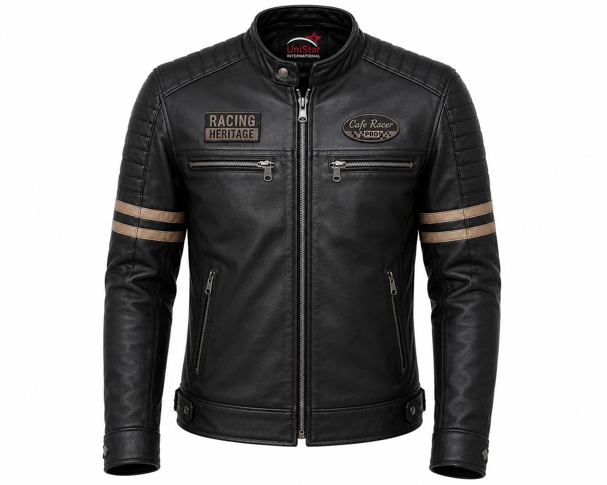 Racing Heritage Real Sheepskin Leather Jacket