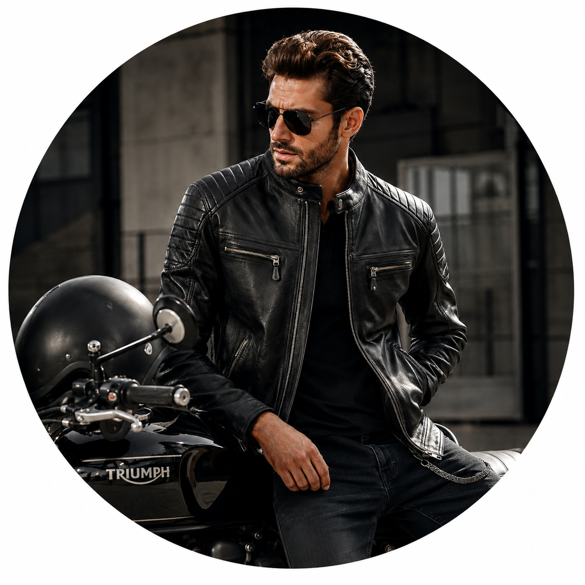 Motorbike Leather Jacket