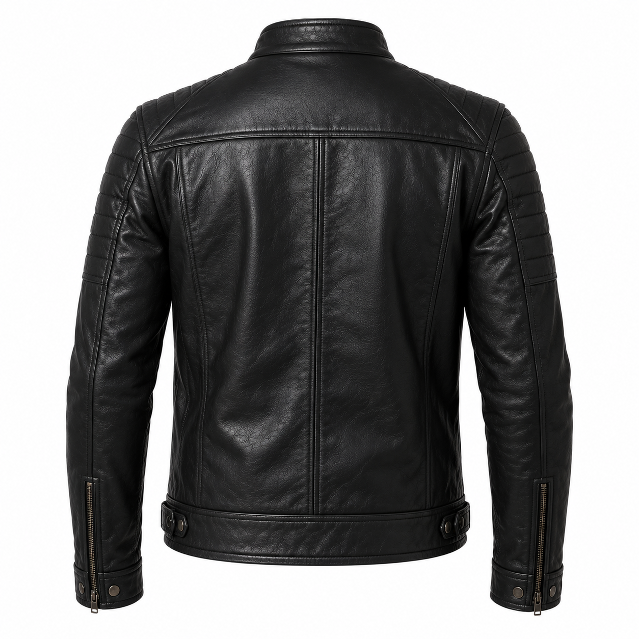 Real Sheepskin Leather Military Command Jacket