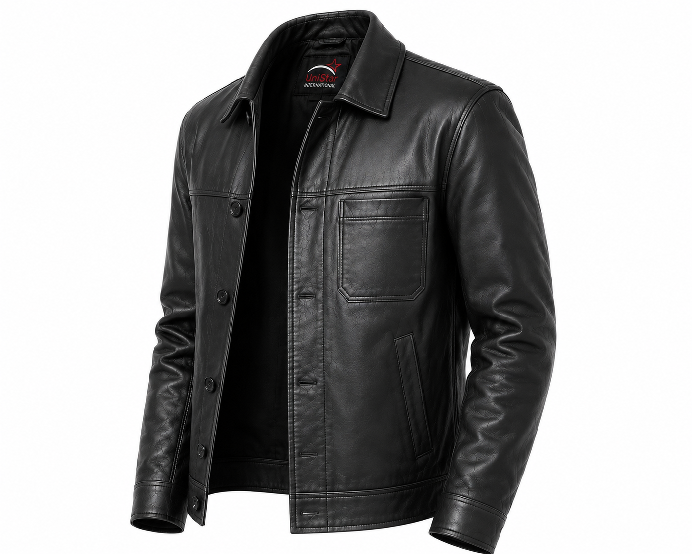 Real Sheepskin Leather Heritage Field Jacket