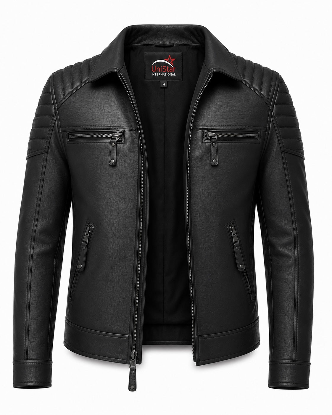 Midnight Apex Real Sheepskin Leather Jacket