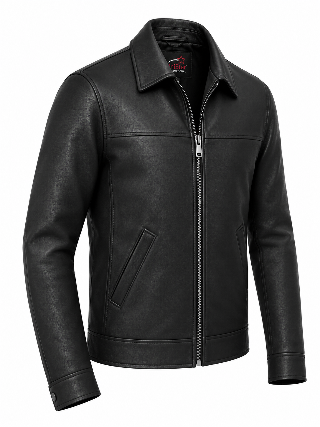 Midnight Classic Real Sheepskin Leather Jacket