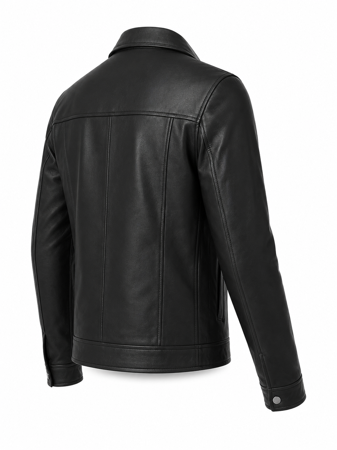Midnight Classic Real Sheepskin Leather Jacket