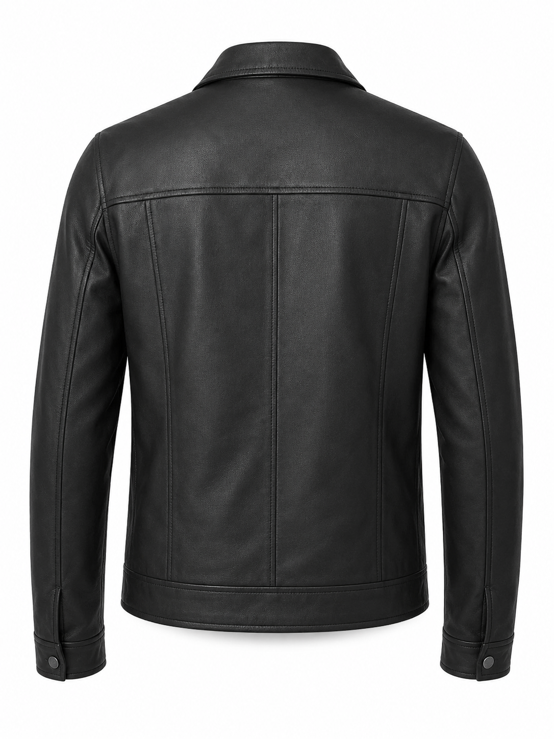 Midnight Classic Real Sheepskin Leather Jacket