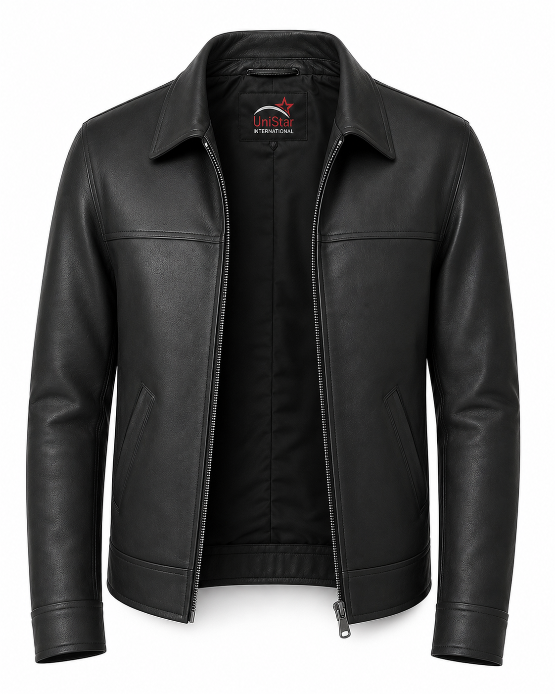 Midnight Classic Real Sheepskin Leather Jacket