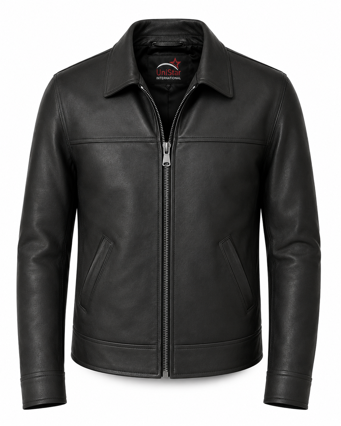 Midnight Classic Real Sheepskin Leather Jacket