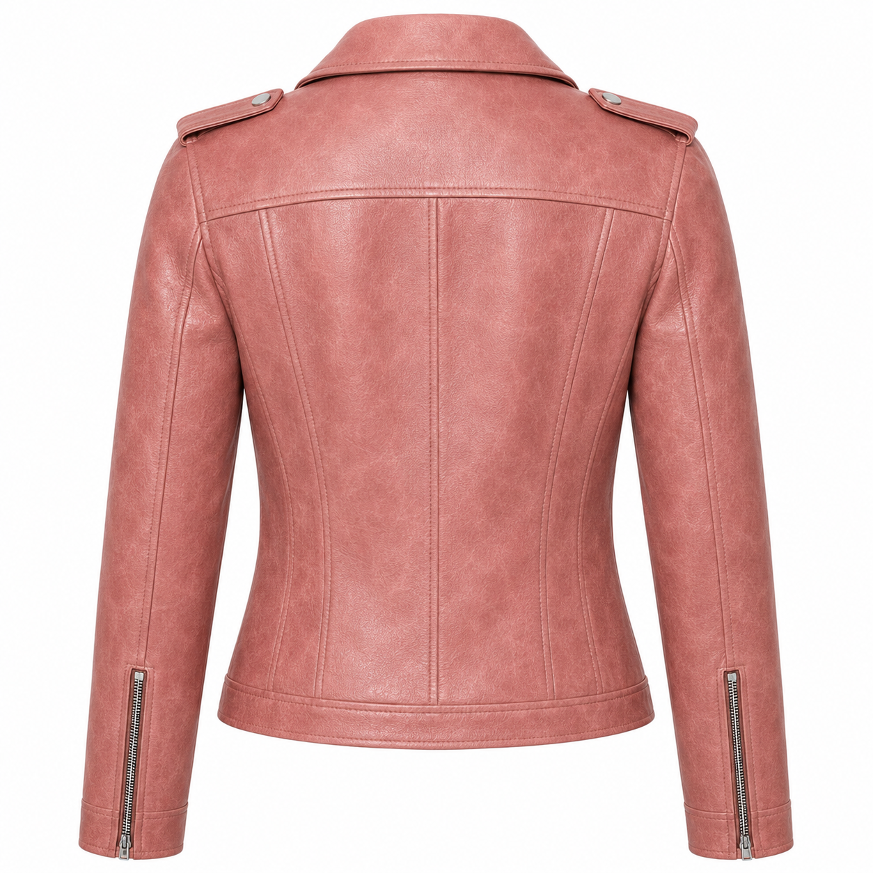 Women Vintage Washed Waxed Real Sheepskin Leather Jacket – Soft Genuine Leather