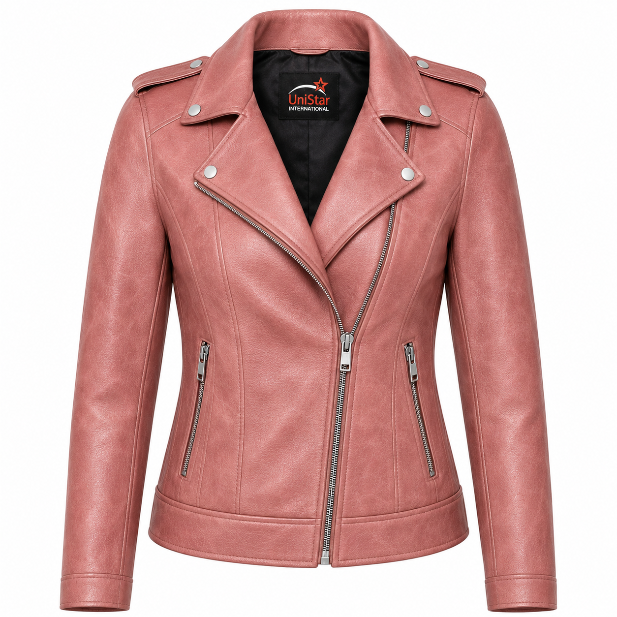 Women Vintage Washed Waxed Real Sheepskin Leather Jacket – Soft Genuine Leather