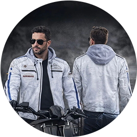 Vêtements en cuir pour motards