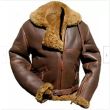 Men’s Brown B-3 Bomber Sheep Leather Jacket
