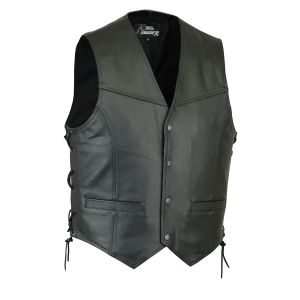 Classic biker style  leather vest coat waistcoat biker leather vests