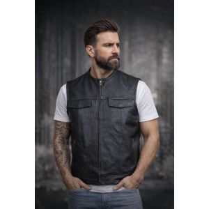 City biker style  leather vest biker leather vest 