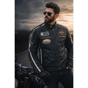 AMERCIAN CLASSIC MEN LEATHER BIKER JACKET (Promotional Price)