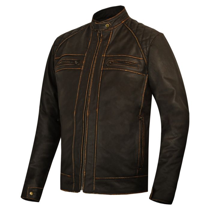 Price of real leather jacket shop