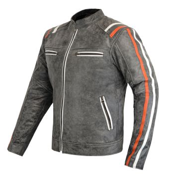 Vintage biker style  Leather Jacket (Promotional Price)