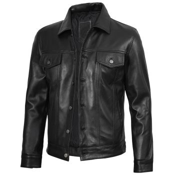 MEN'S SHEEP SKIN REAL LEATHER JACKET