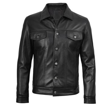 MEN'S SHEEP SKIN REAL LEATHER JACKET