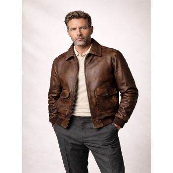 Pilot Force One Real Leather Jacket