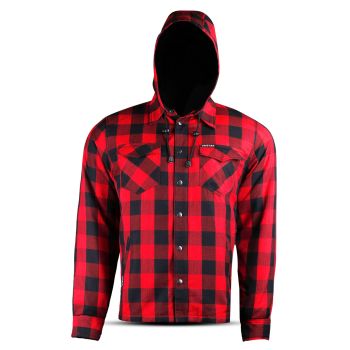 Biker Style  Kevlar Shirt Red & Black biker kevlar shirt Red Check kevlar shirt(Promotional Price)