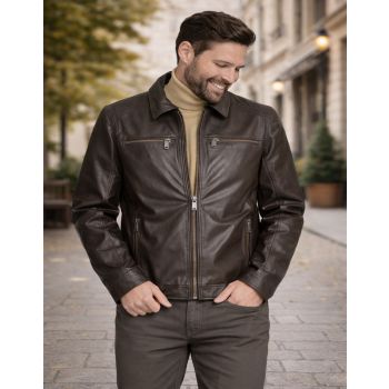 Royal Crest Real Sheep Leather Jacket