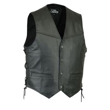 Classic biker style  leather vest coat waistcoat biker leather vests